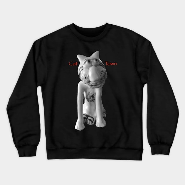 Cat Town Contest Crewneck Sweatshirt by Sue Levin 